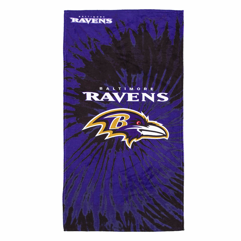 Baltimore Ravens Pyschedelic 30x60 Beach Towel