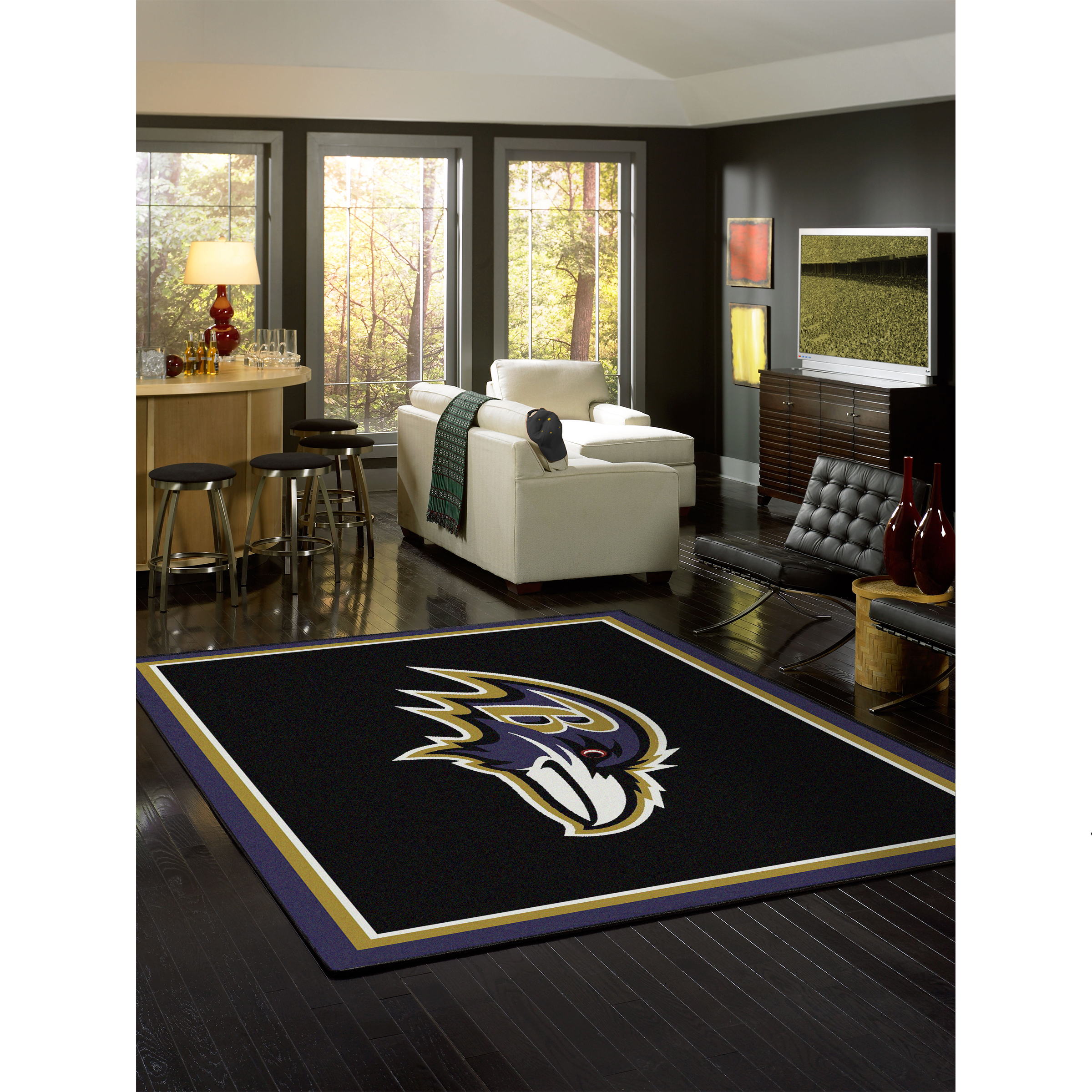 Baltimore Ravens 4 X 6 SPIRIT Rug