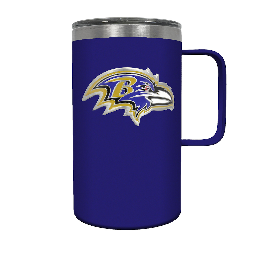 Baltimore Ravens 18 oz HUSTLE Travel Mug - Team Color