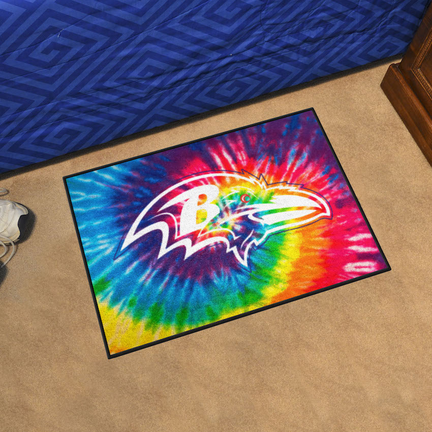 Baltimore Ravens TIE-DIE 20 x 30 Starter Floor Mat