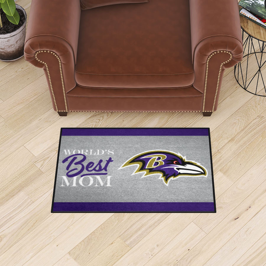 Baltimore Ravens 20 x 30 WORLDS BEST MOM Floor Mat