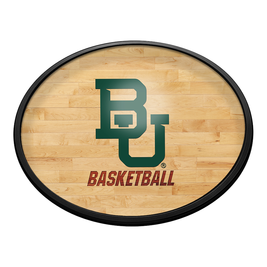 Baylor Bears HARDWOOD Slimline LED Wall Sign ~ OVAL