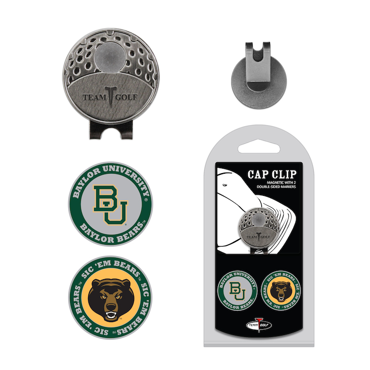 Baylor Bears Hat Clip With 2 Ball Markers