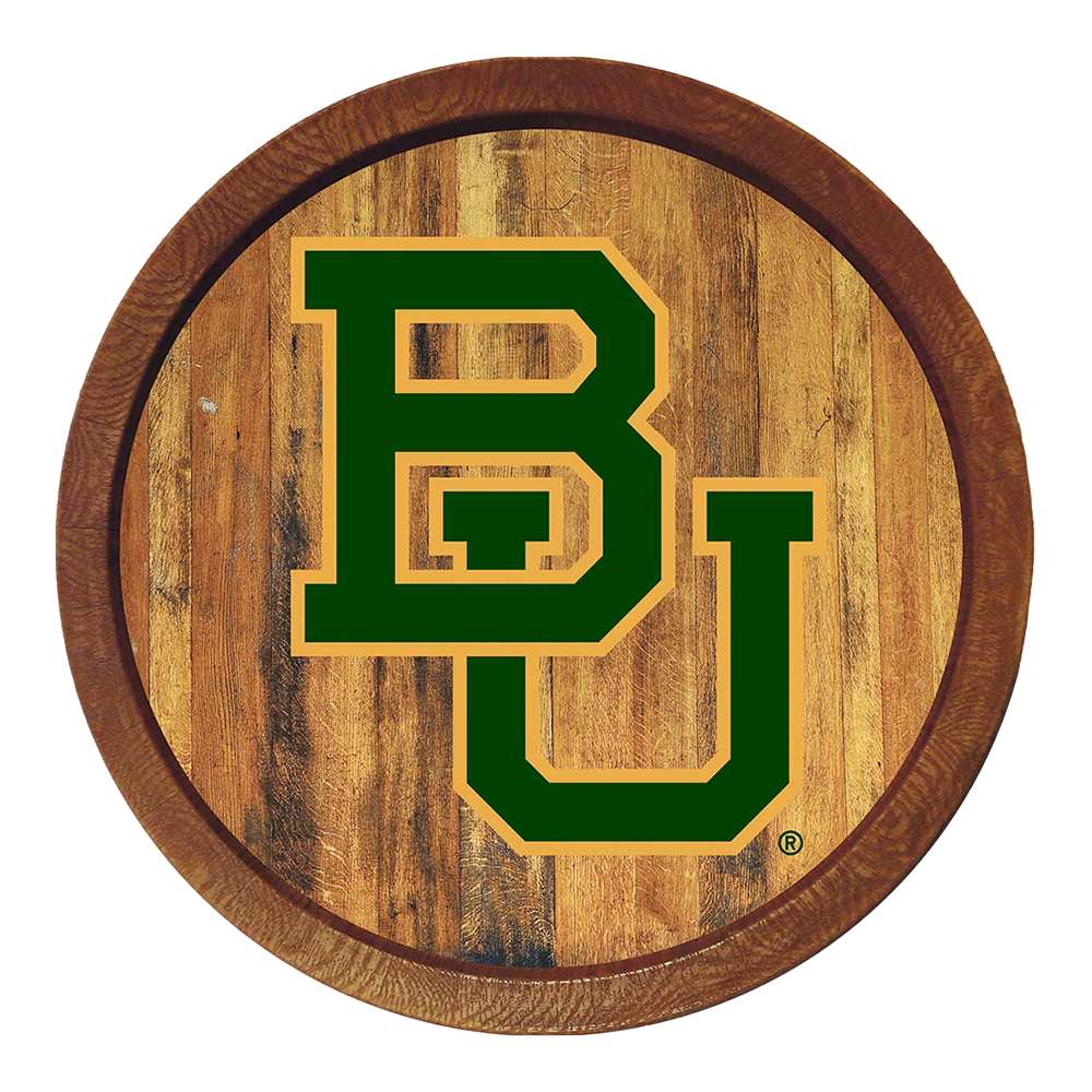 Baylor Bears FAUX Barrel Top Sign