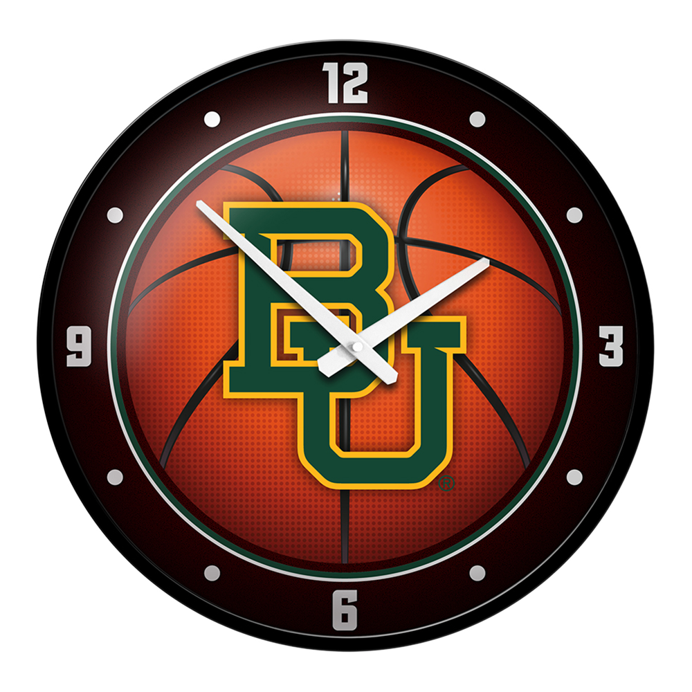 Baylor Bears Modern Disc BASKETBALL Wall Clock