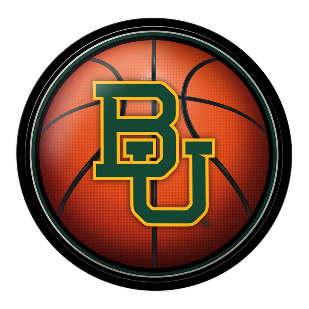 Baylor Bears Modern Disc BASKETBALL Wall Sign