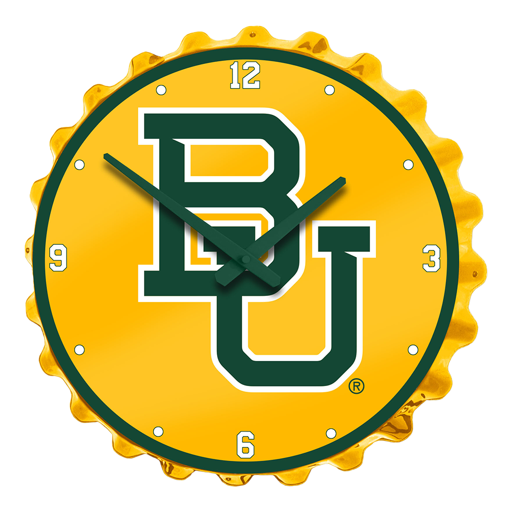 Baylor Bears Bottle Cap Wall Clock