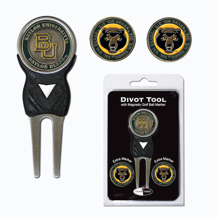 Baylor Bears 3 Marker Signature Divot Tool Pack