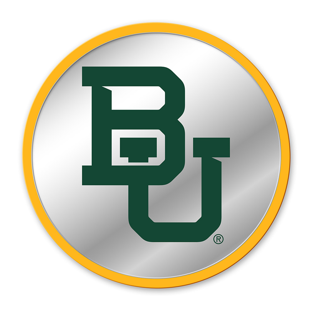 Baylor Bears Modern Disc Mirrored Wall Sign