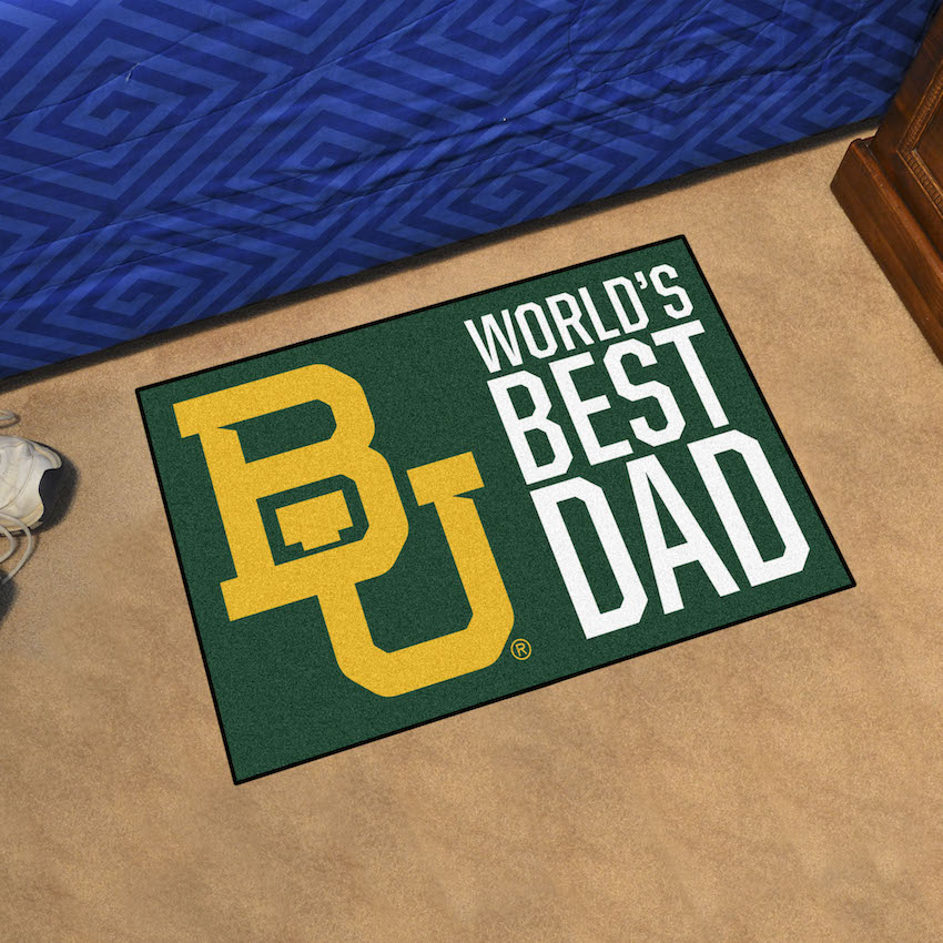 Baylor Bears 20 x 30 WORLDS BEST DAD Floor Mat