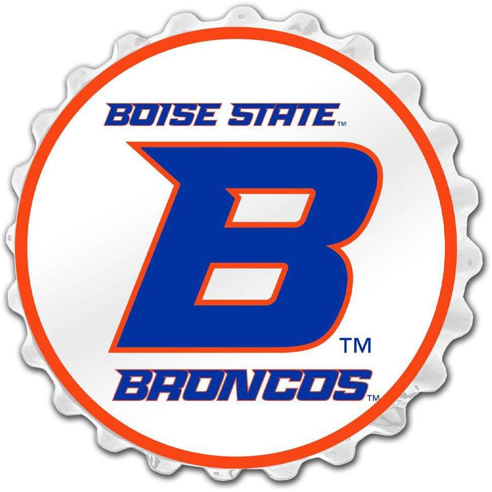 Boise State Broncos B LOGO Bottle Cap Wall Sign