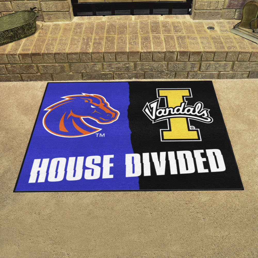 NCAA House Divided Rivalry Rug Boise State Broncos - Idaho Vandals