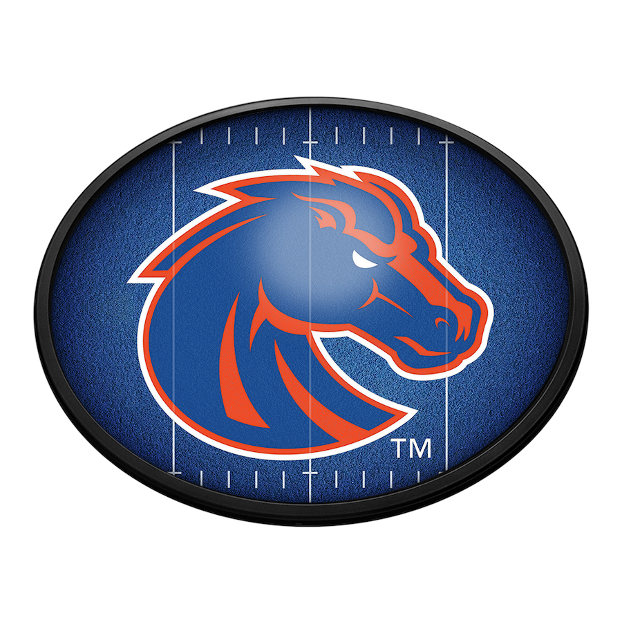 Boise State Broncos ON THE 50 Slimline LED Wall Sign ~ OVAL