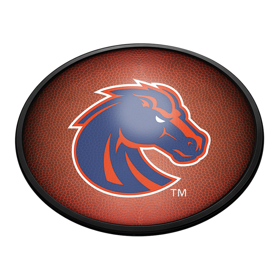 Boise State Broncos PIGSKIN Slimline LED Wall Sign ~ OVAL