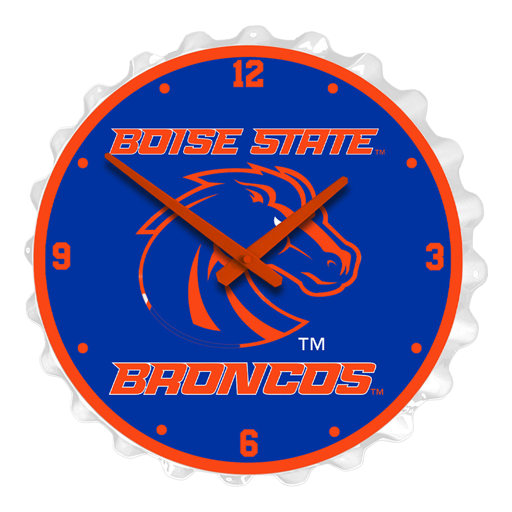 Boise State Broncos Bottle Cap Wall Clock