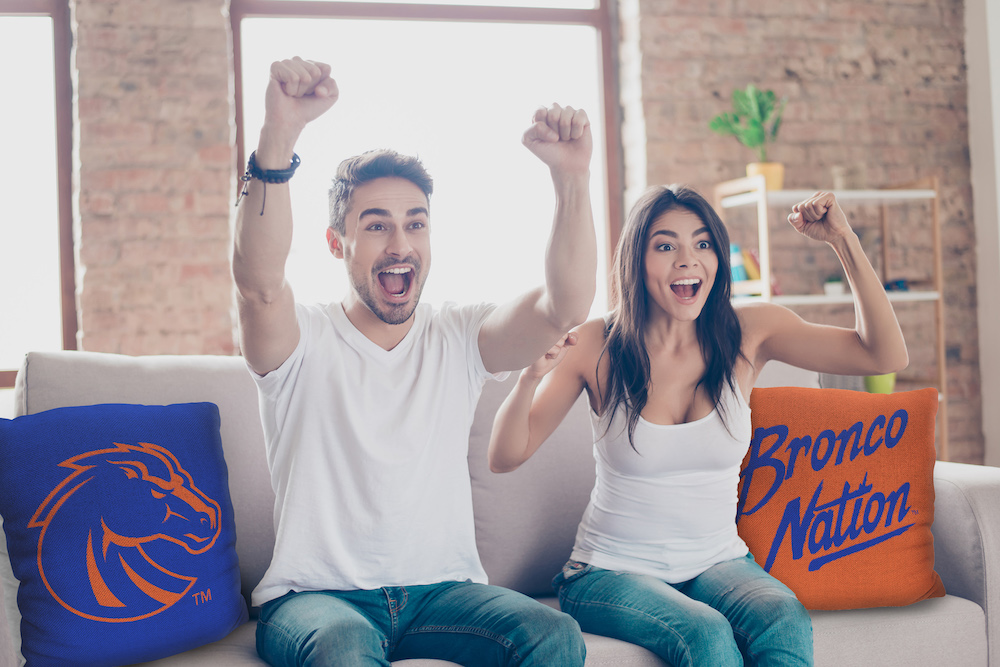 Boise State Broncos Double Sided INVERT Woven Pillow