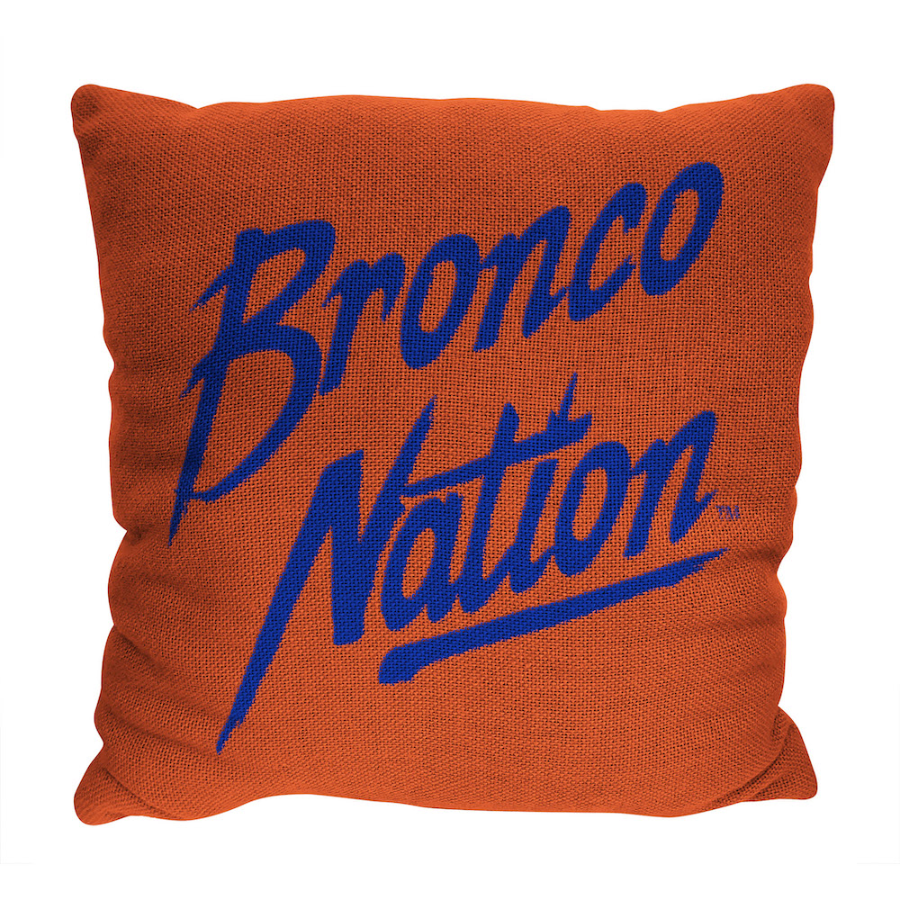 Boise State Broncos Double Sided INVERT Woven Pillow