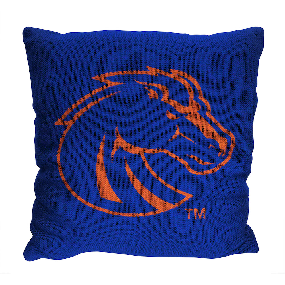 Boise State Broncos Double Sided INVERT Woven Pillow