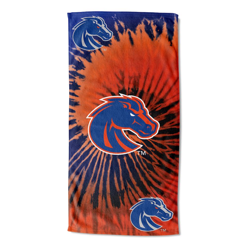 Boise State Broncos Pyschedelic 30x60 Beach Towel