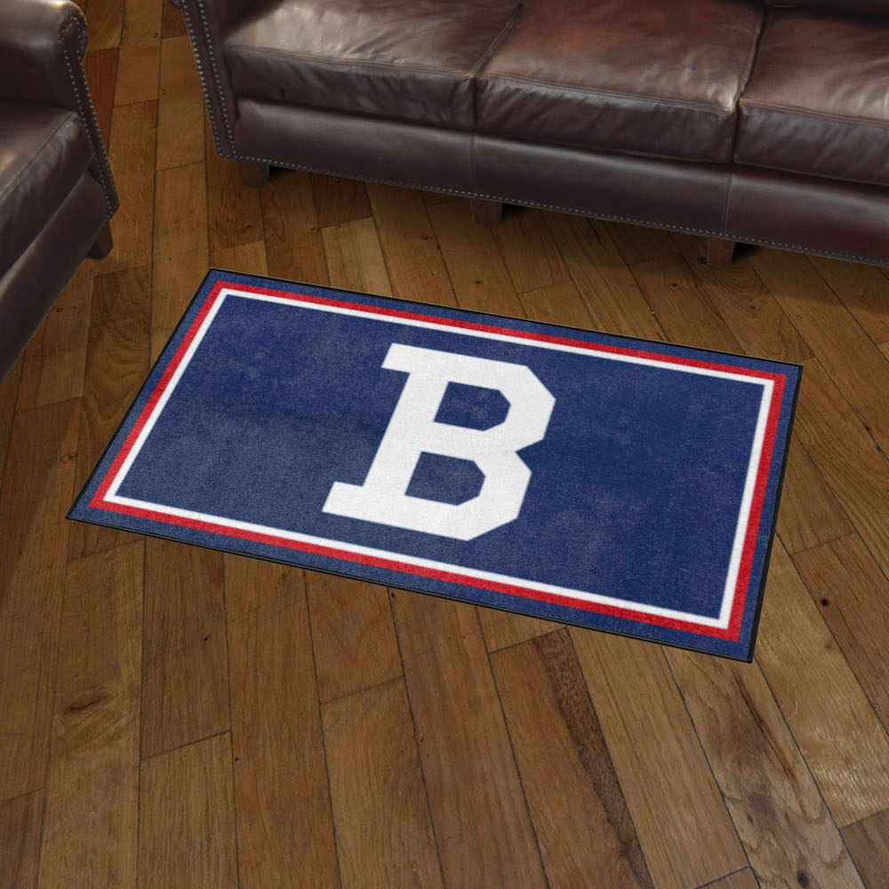 Boston Braves MLBCC Vintage 3x5 Area Rug Throwback Logo