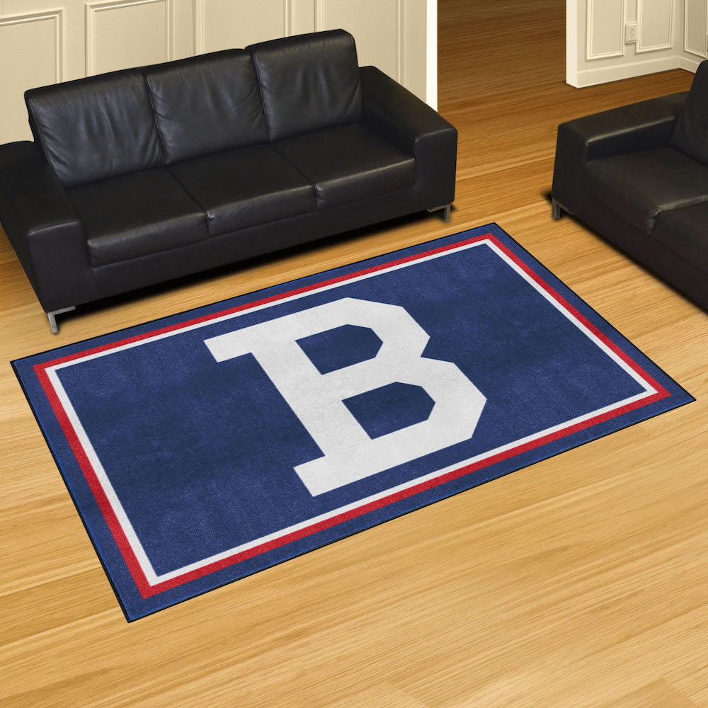 Boston Braves MLBCC Vintage 5x8 Area Rug Throwback Logo