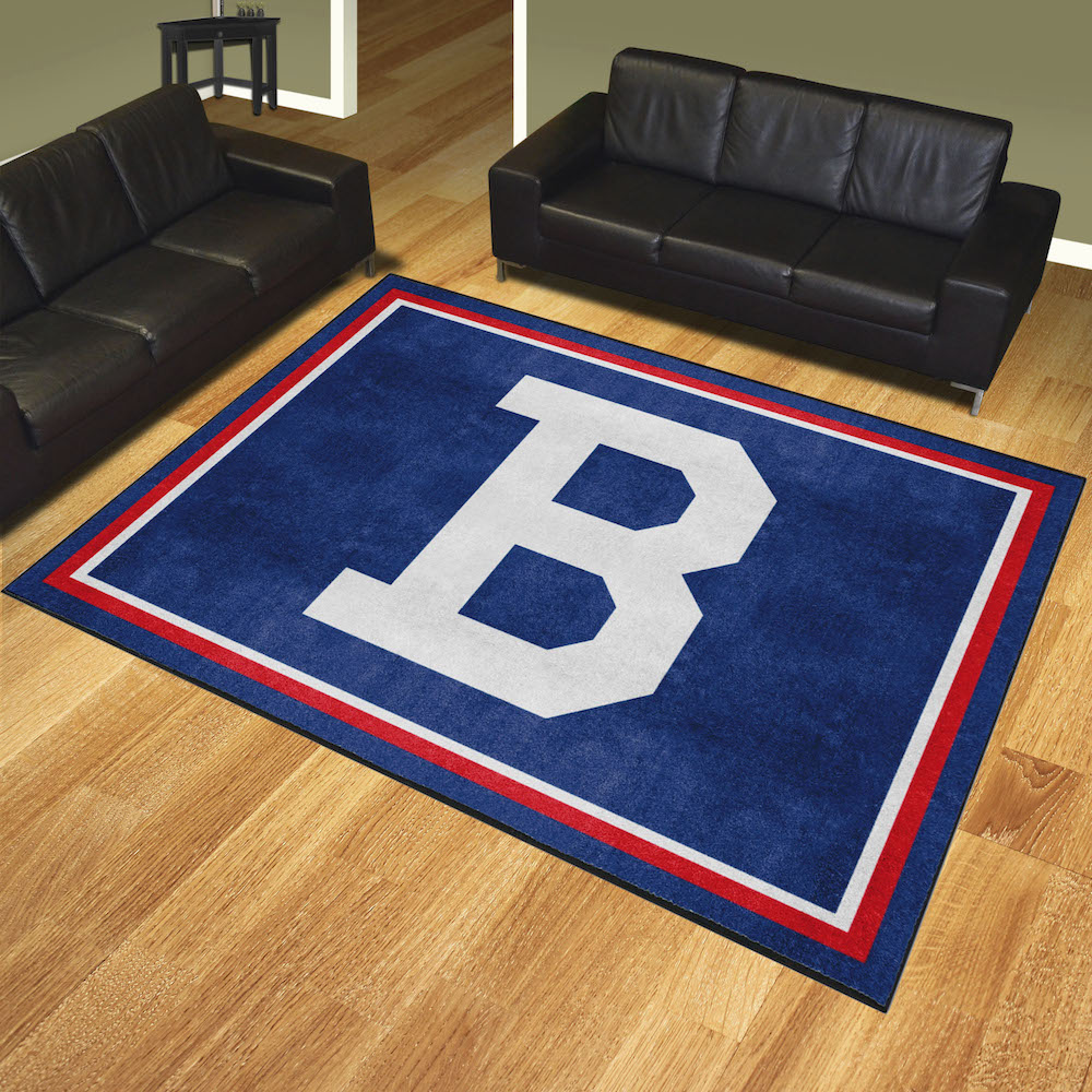 Boston Braves MLBCC Vintage Ultra Plush 8x10 Area Rug Throwback Logo