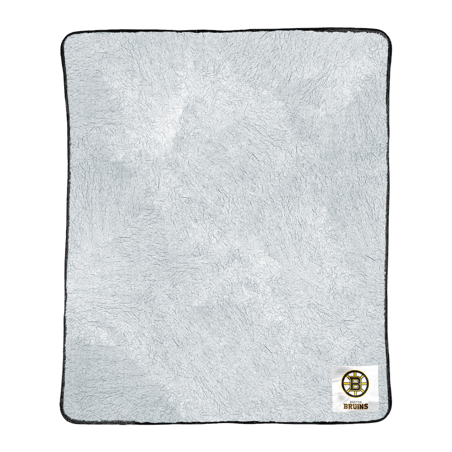 Boston Bruins 2 Tone SHERPA Throw Blanket