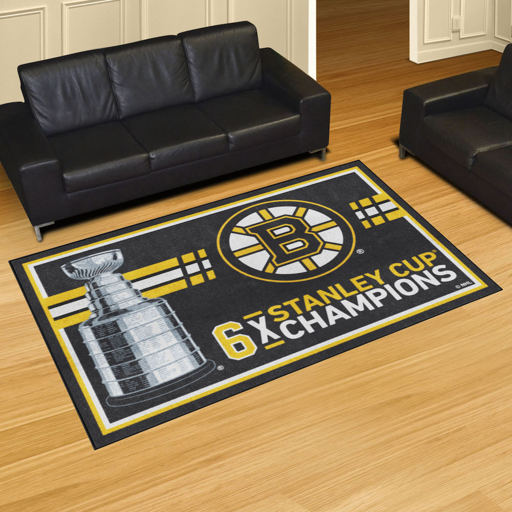 Boston Bruins 5 x 8 DYNASTY Area Rug