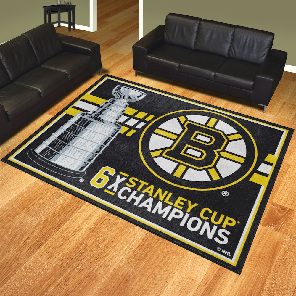 Boston Bruins 8 x 10 DYNASTY Area Rug