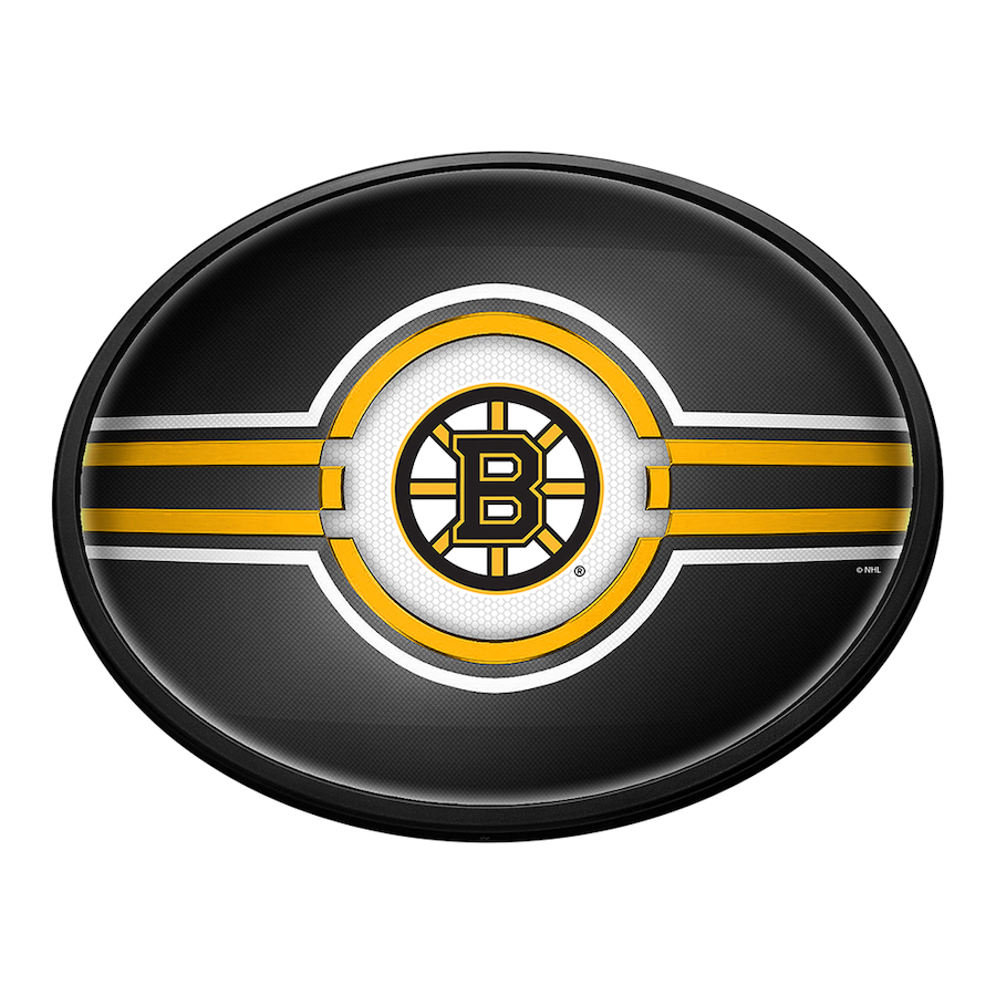 Boston Bruins Slimline LED Wall Sign ~ OVAL