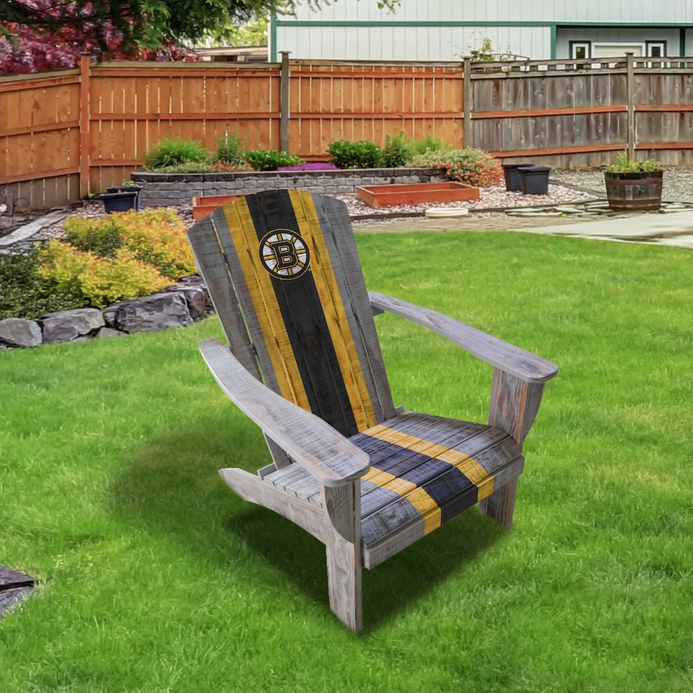 Boston Bruins Wooden Adirondack Chair