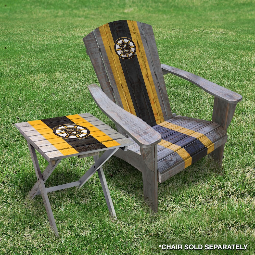 Boston Bruins Wooden Adirondack Folding Table