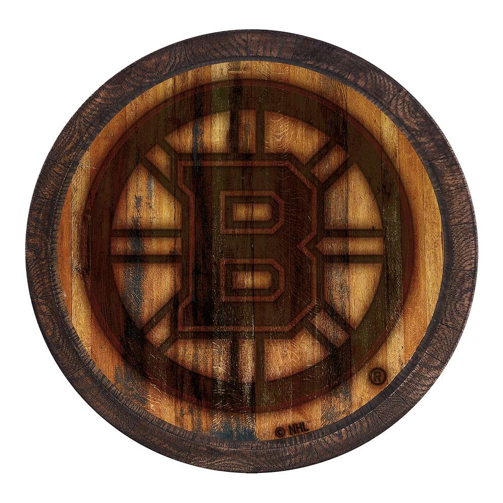 Boston Bruins Branded FAUX Barrel Top Sign