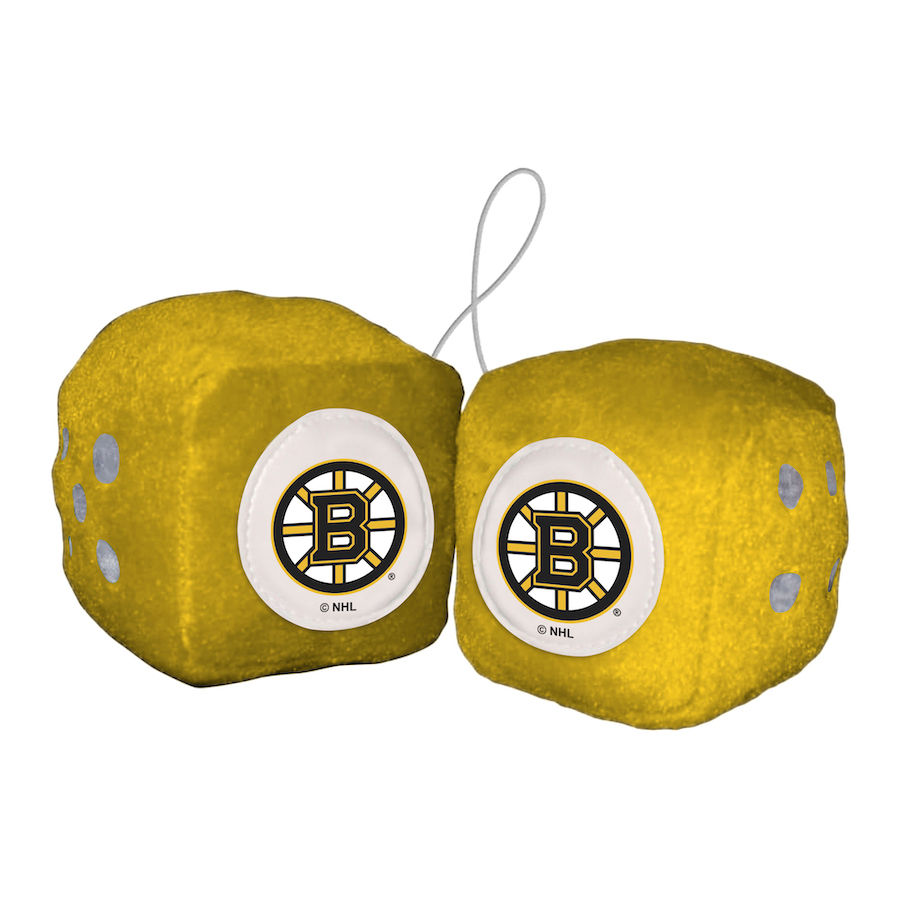 Boston Bruins Fuzzy Dice