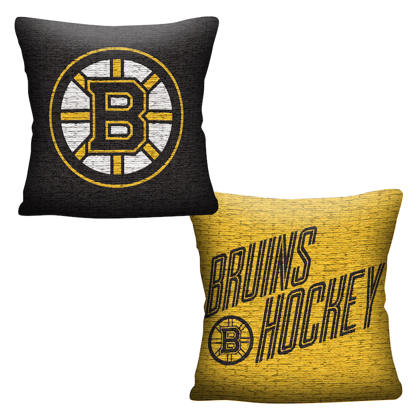 Boston Bruins Double Sided INVERT Woven Pillow