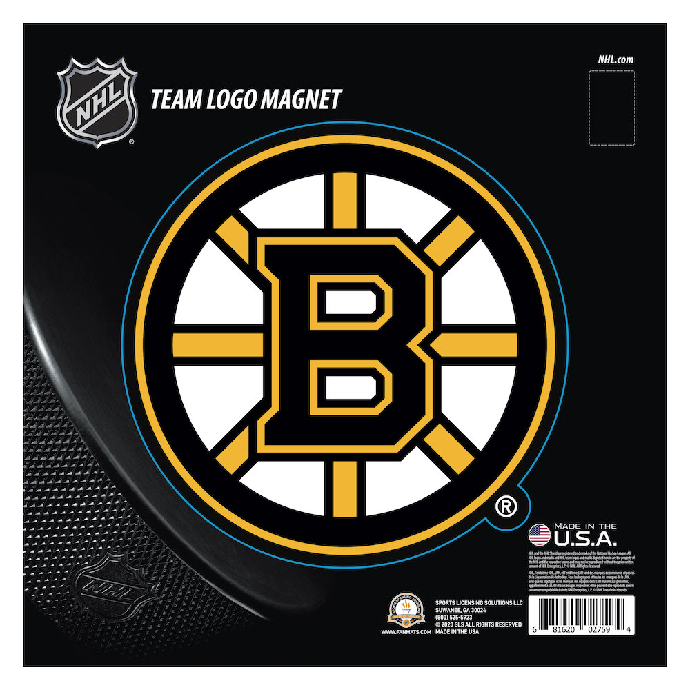 Boston Bruins Large Team Logo Magnet - Indoor Outdoor