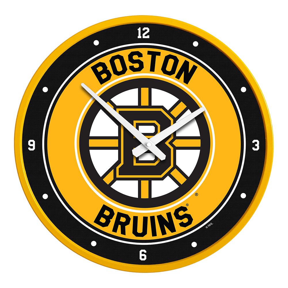 Boston Bruins Modern Disc Wall Clock