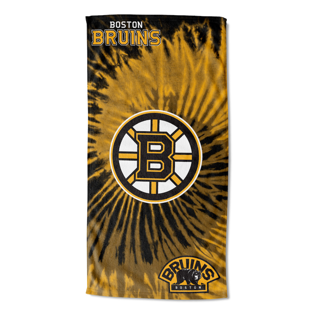 Boston Bruins Pyschedelic 30x60 Beach Towel