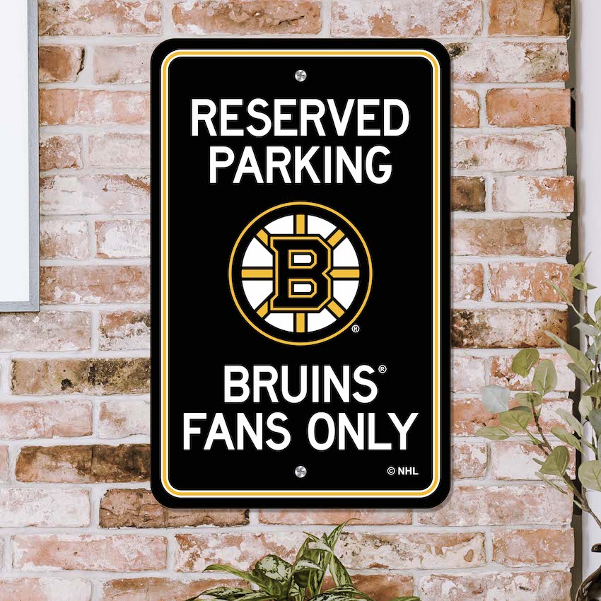 Boston Bruins RESERVED Parking Sign