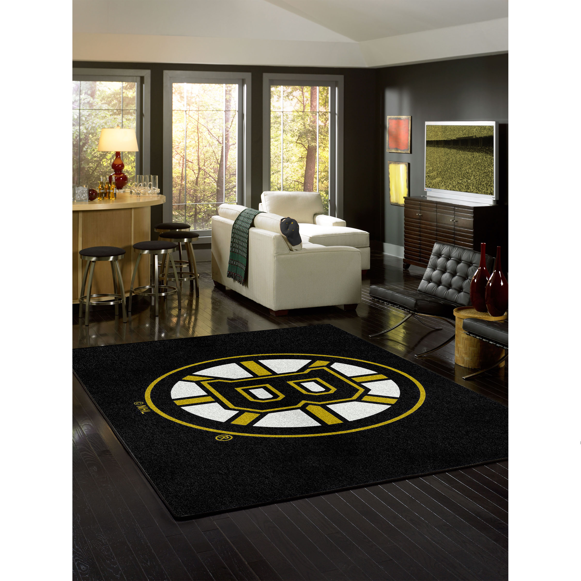 Boston Bruins 4 X 6 SPIRIT Rug