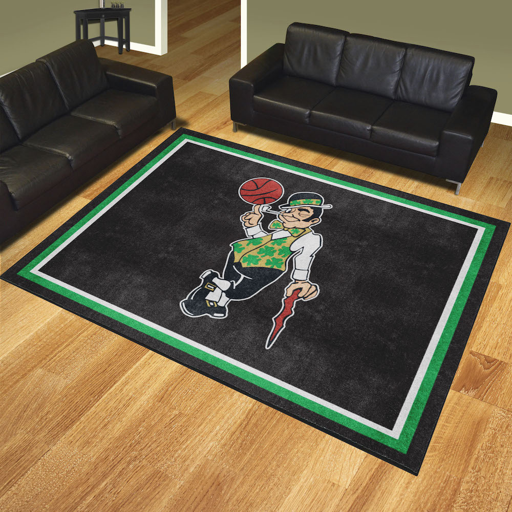 Boston Celtics Ultra Plush 8x10 Area Rug - 2nd Logo