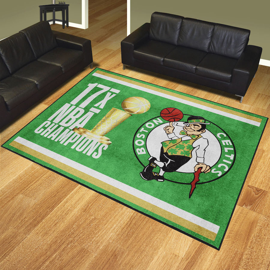 Boston Celtics 8 x 10 DYNASTY Area Rug