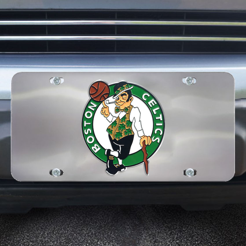 Boston Celtics Stainless Steel Die-cast License Plate