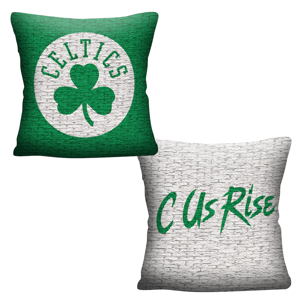 Boston Celtics Double Sided INVERT Woven Pillow