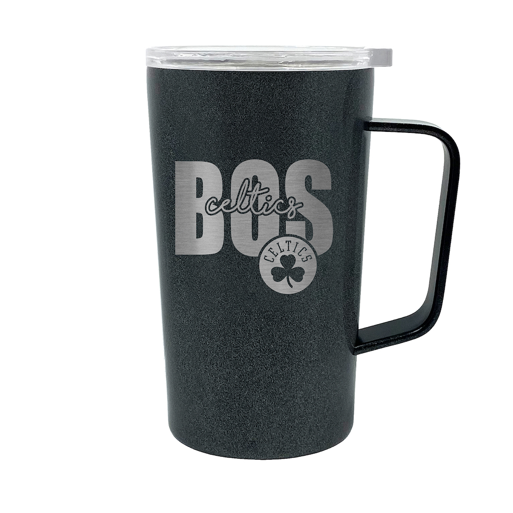 Boston Celtics 18 oz HUSTLE Travel Mug - ONYX