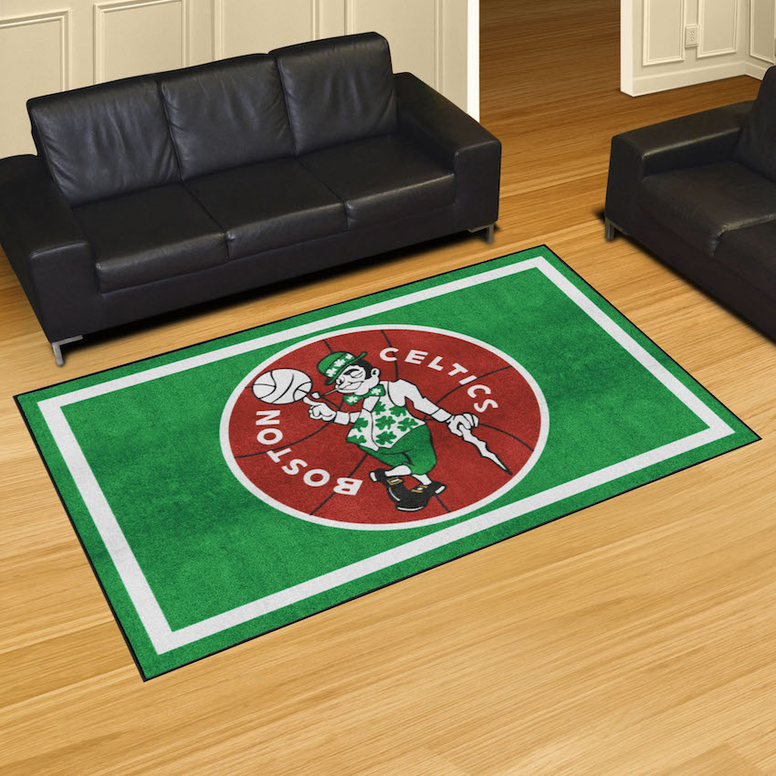 Boston Celtics Vintage 5x8 Area Rug - Throwback Logo