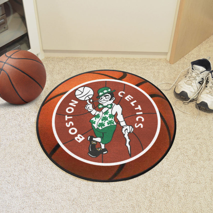 Boston Celtics Vintage Basketball Mat - Throwback Logo