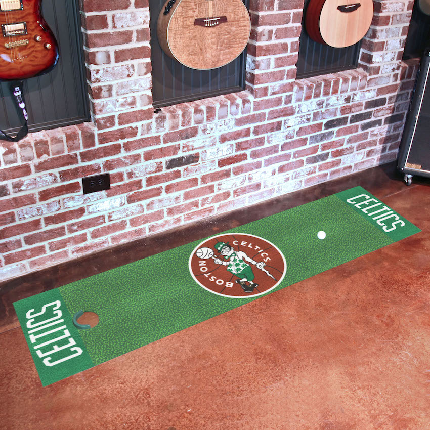 Boston Celtics Vintage 18 x 72 in Putting Green Mat with Throwback Logo