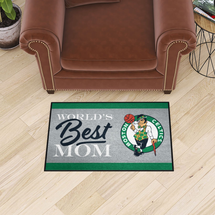 Boston Celtics 20 x 30 WORLDS BEST MOM Floor Mat