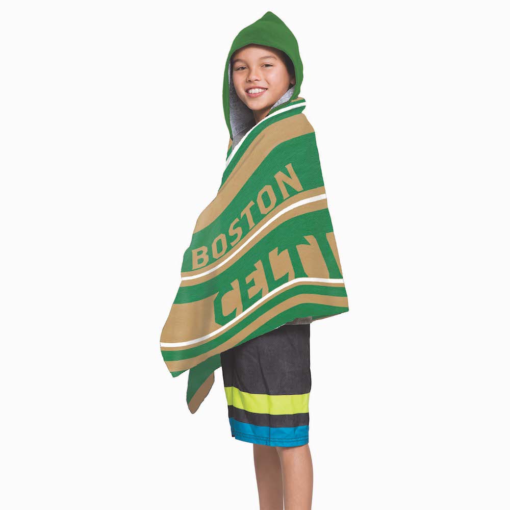 Boston Celtics Youth Hooded Beach Towel